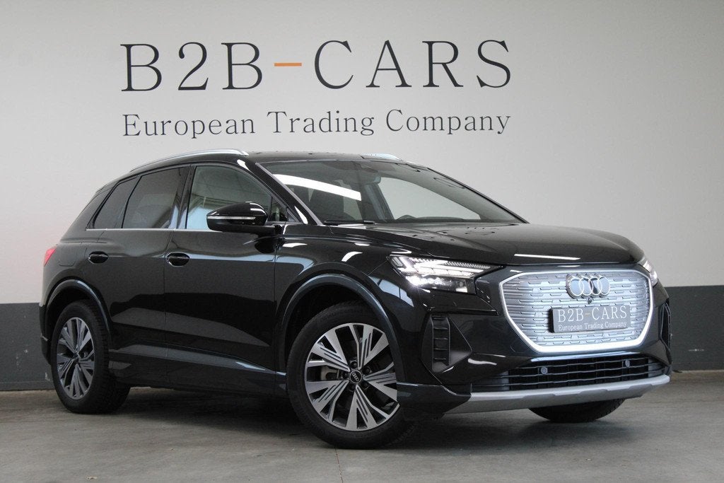Audi Q4 e-tron 40 Launch edition Advanced 77 kWh SOH 94,4 %, Auto's, Audi, Automaat, Gebruikt, Zwart, Q4 e-tron