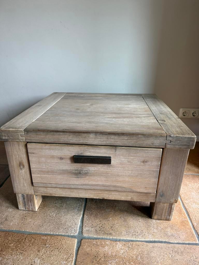 Salontafel 70x70x35, Ophalen, Gebruikt, 50 tot 100 cm, Vierkant