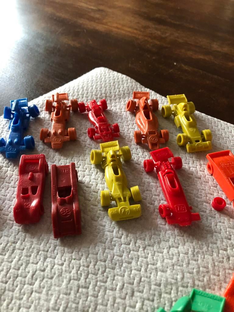 Raceauto’s van plastic (12stuks) zeldzaam rond 1970, Verzamelen, Speelgoed, Gebruikt, Ophalen of Verzenden