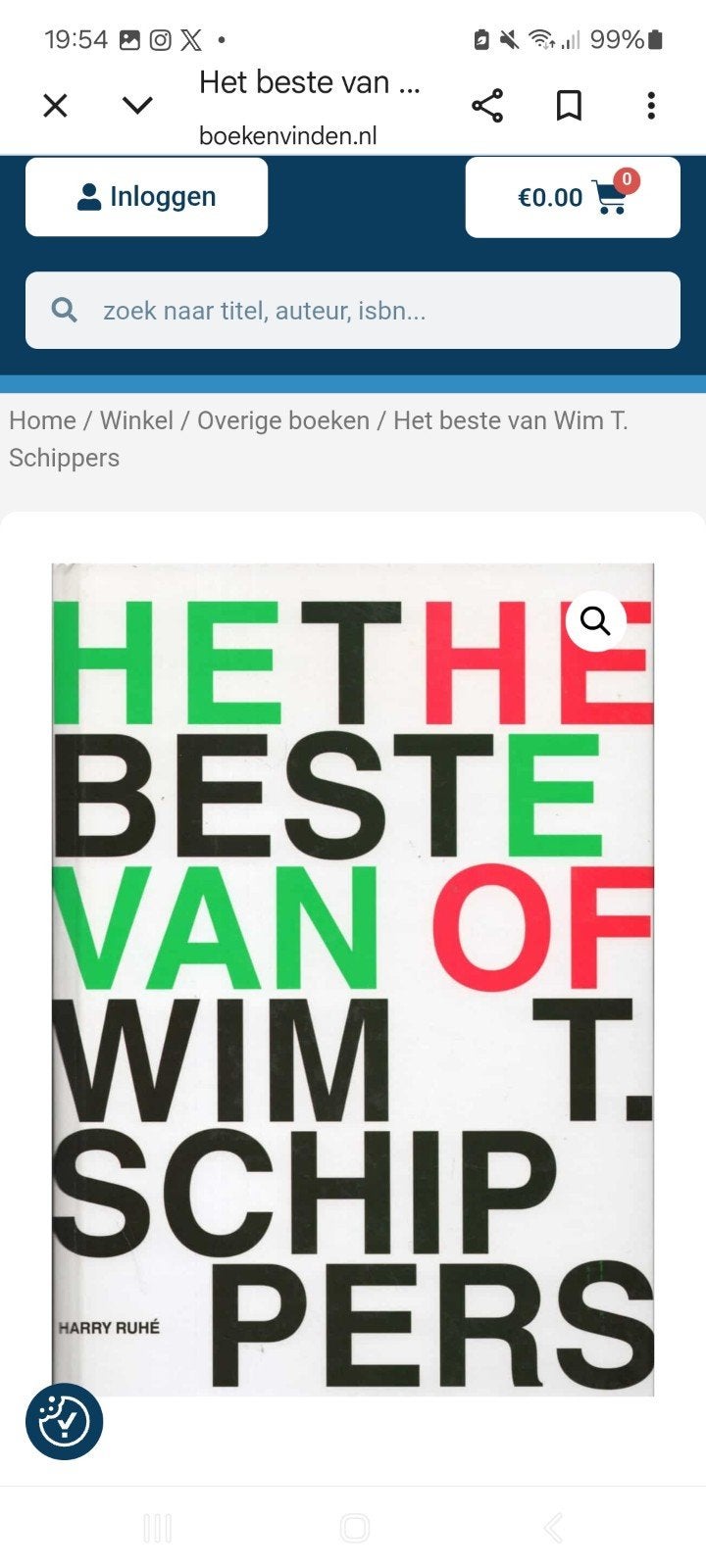 Het beste van Wim T. Schippers - Harry Ruhé, Boeken, Ophalen of Verzenden, Nieuw, Harry Ruhé