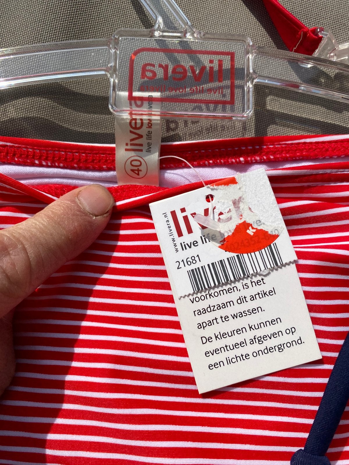 Livera bikini set, Ophalen of Verzenden, Nieuw, Rood, Bikini