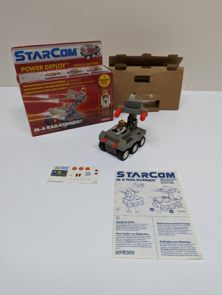 COLECO StarCom M-6 Rail Gunner met doos, Ophalen of Verzenden, Gebruikt