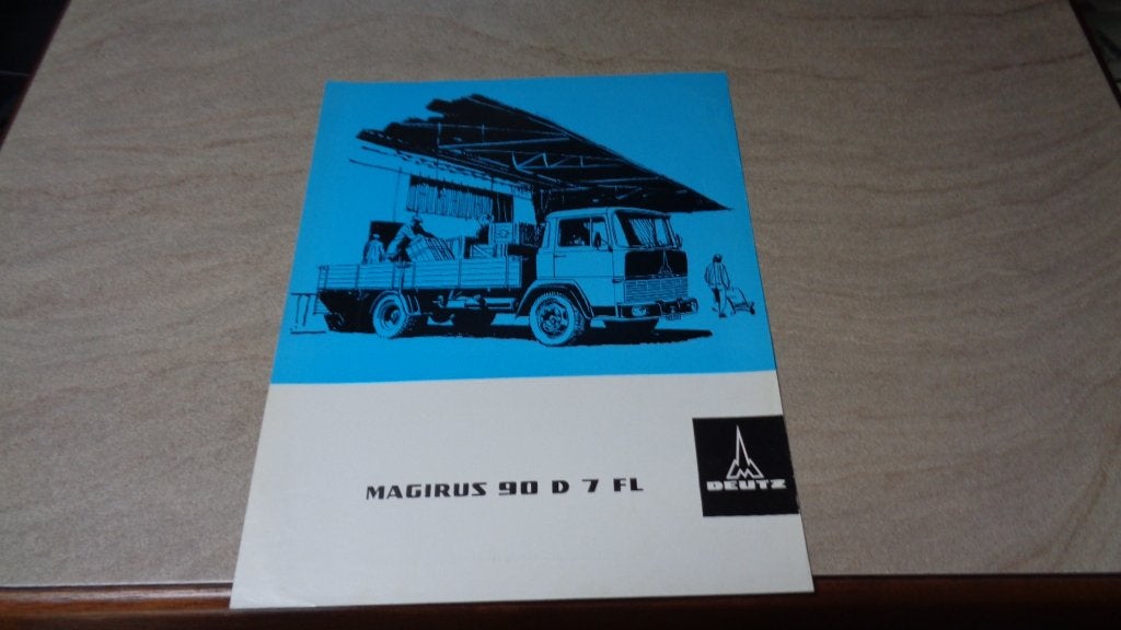 Folder Magirus-Deutz , Magirus 90 D 7 FL, Verzenden, Zo goed als nieuw, Overige merken