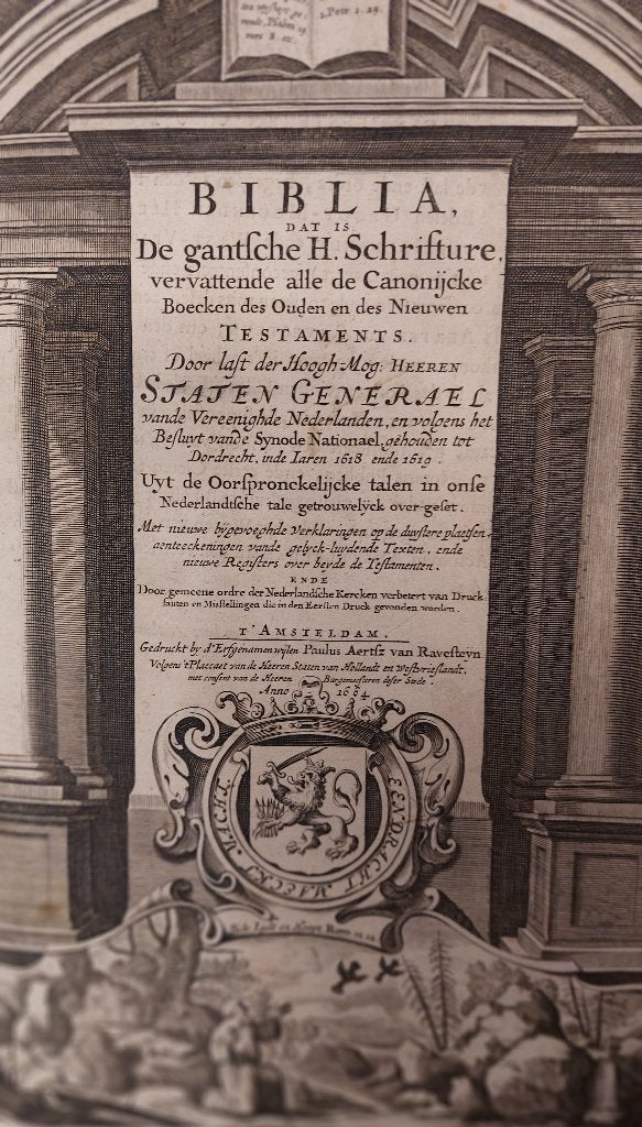 Antieke statenbijbel 1664 Erfg. Paulus Aertsz van Ravesteyn, Ophalen