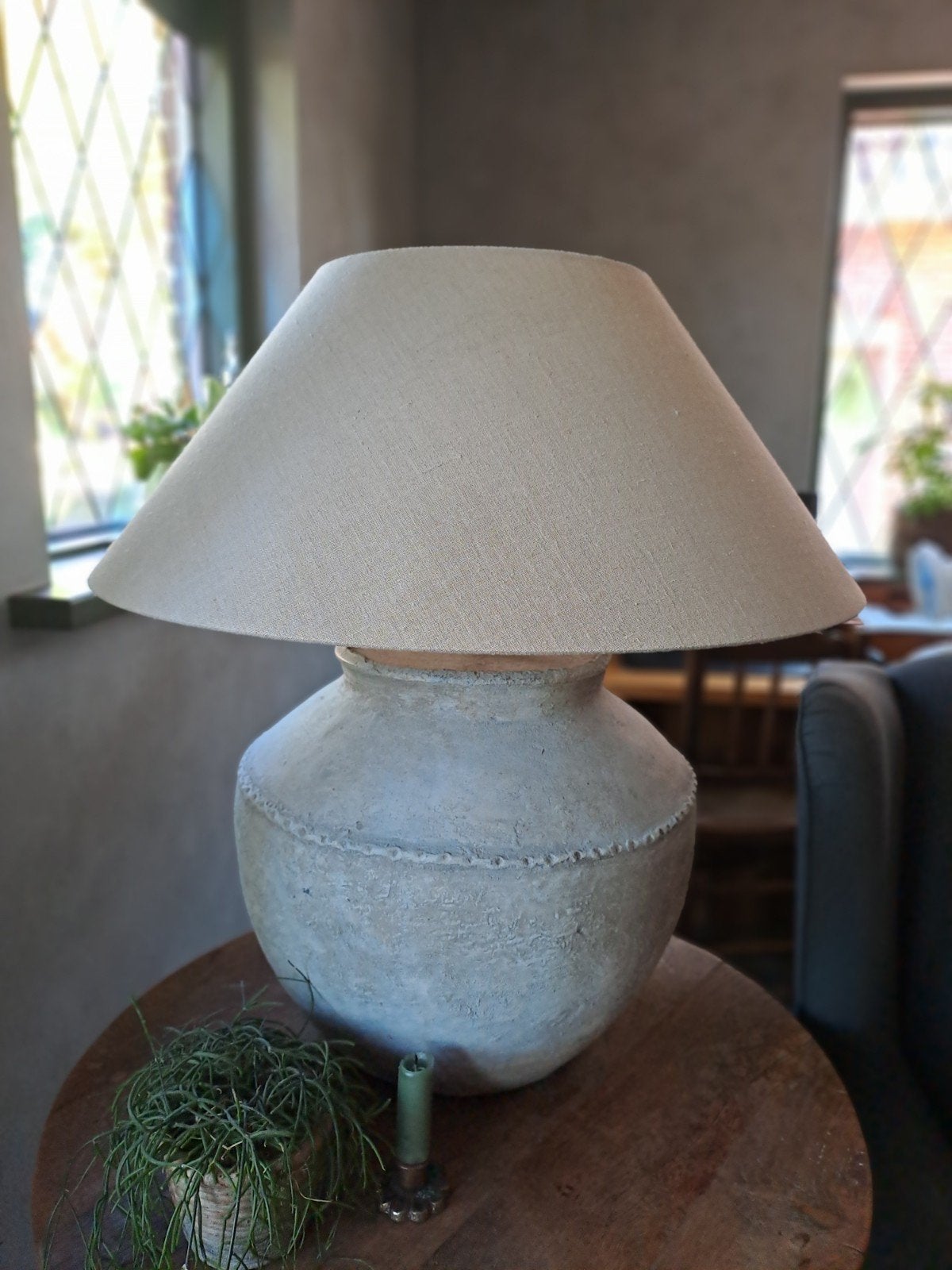 Kruiklamp, Chinese kruik, Beige, Ophalen, Gebruikt, Landelijk