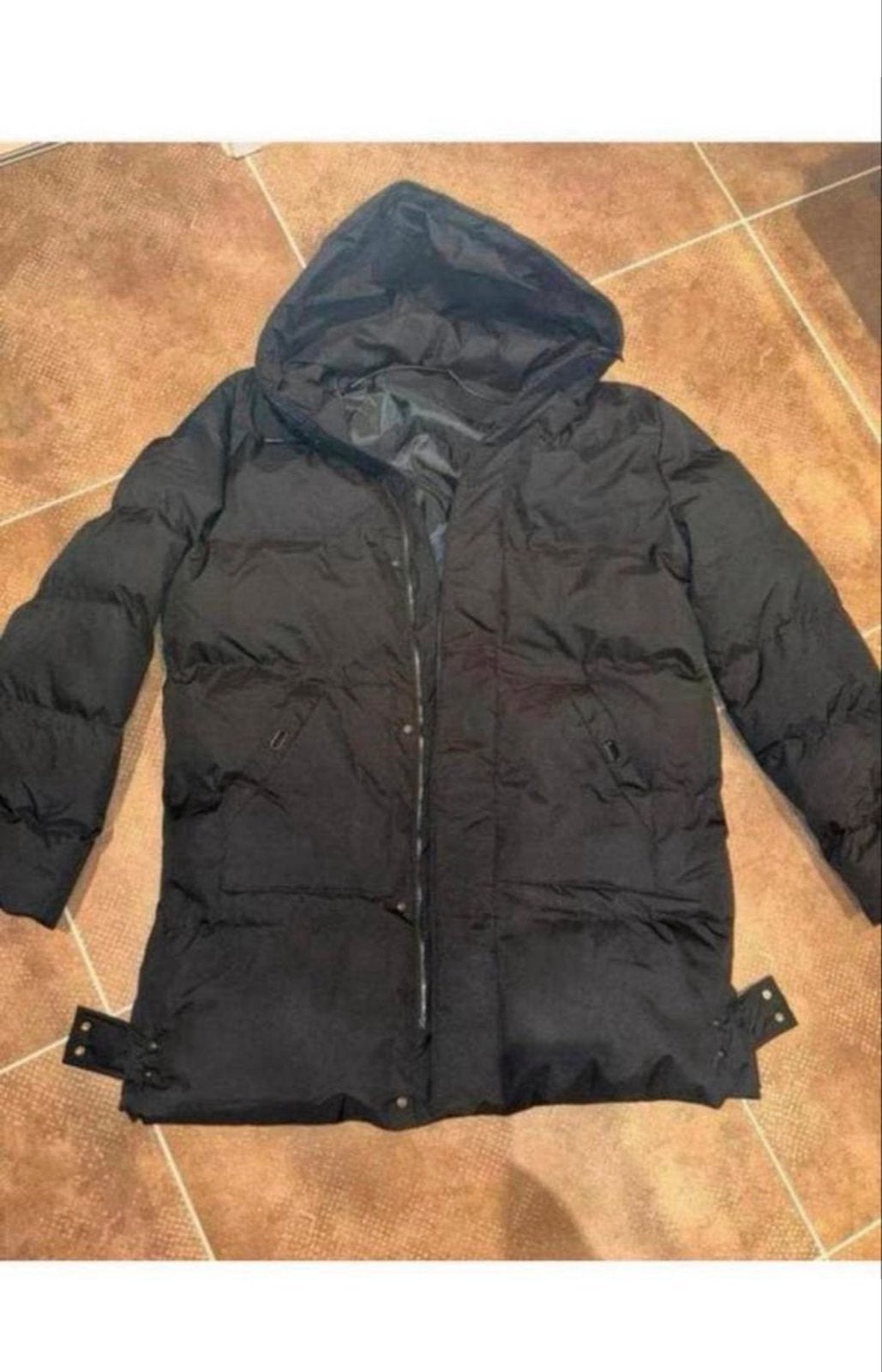 Zwarte winterjas heren maat XL - Warm en stijlvol, Ophalen of Verzenden, Zo goed als nieuw, Maat 56/58 (XL), Zwart