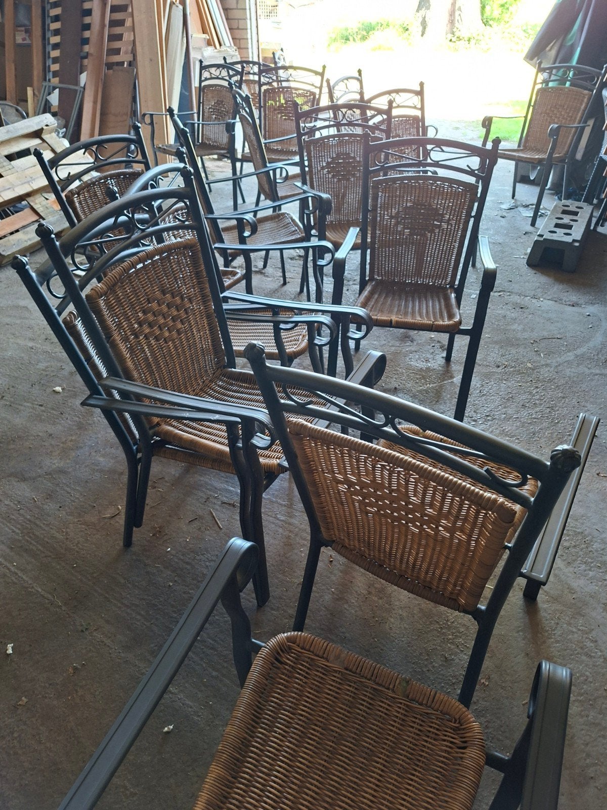 terras stoelen, horeca terrasstoelen, tuinstoelen, Ophalen, Gebruikt, Aluminium, Stapelbaar