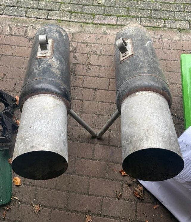 2 grote carbid bussen!, Ophalen, Gebruikt, Overige metalen