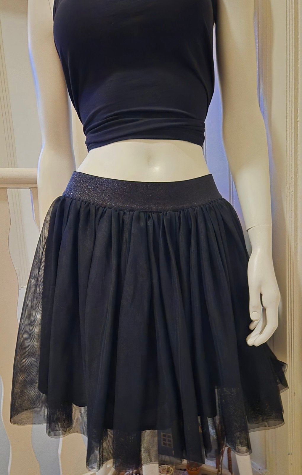 Zwarte tule rok, maat M, Kleding | Dames, Rokken, Vero Moda, Ophalen of Verzenden, Zo goed als nieuw, Zwart