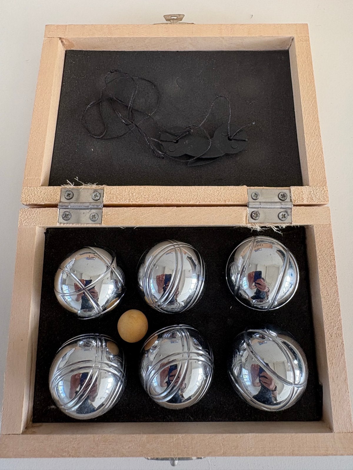 Miniatuur Jeu de boules/ Petanque set - Zo goed als nieuw, Sport en Fitness, Ophalen of Verzenden, Zo goed als nieuw
