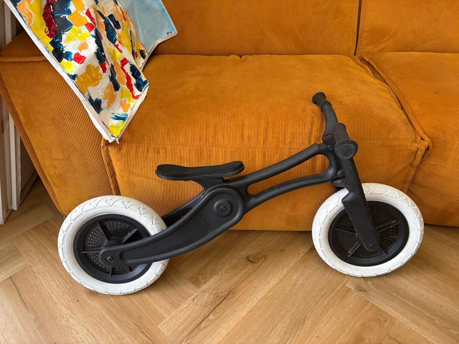 Wishbone Bike 3-in-1 loopfiets zwart - Zo goed als nieuw, Ophalen, Zo goed als nieuw, Minder dan 16 inch