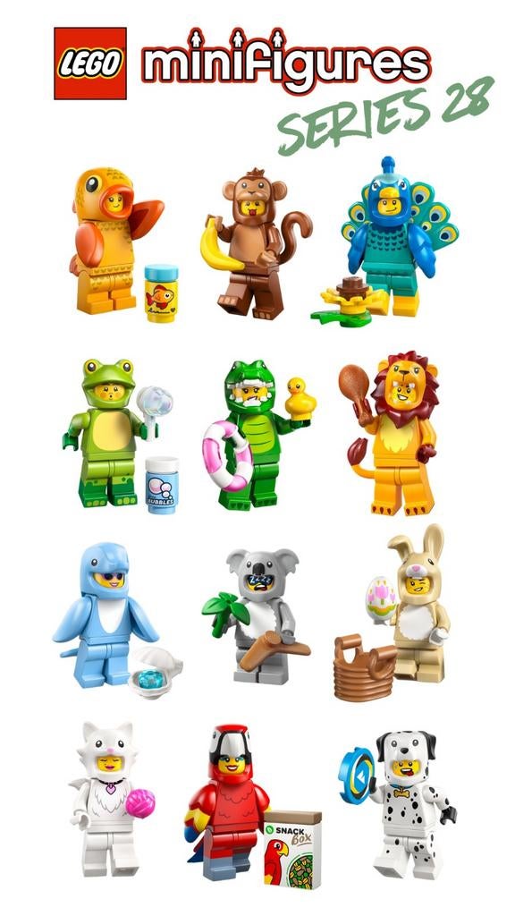 Lego serie 28 losse minifigs, Ophalen of Verzenden