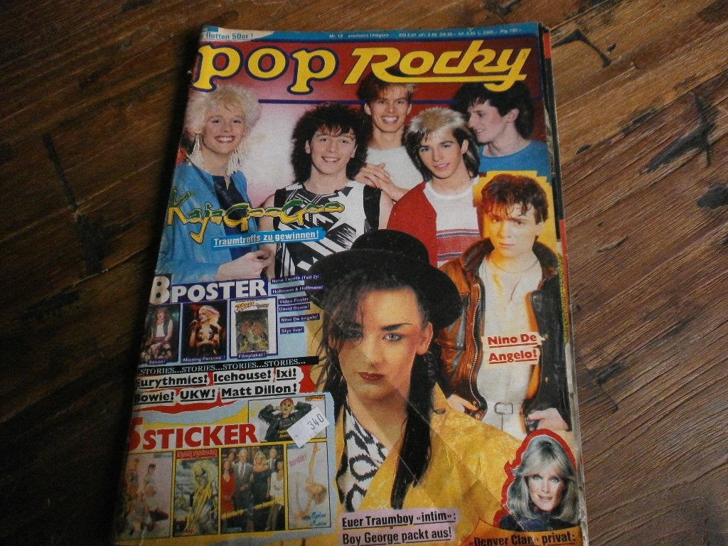 Duitse Pop Rocky nr 12  uit 1983.  met posters en stickers, Verzenden, Gelezen, Muziek, Film of Tv