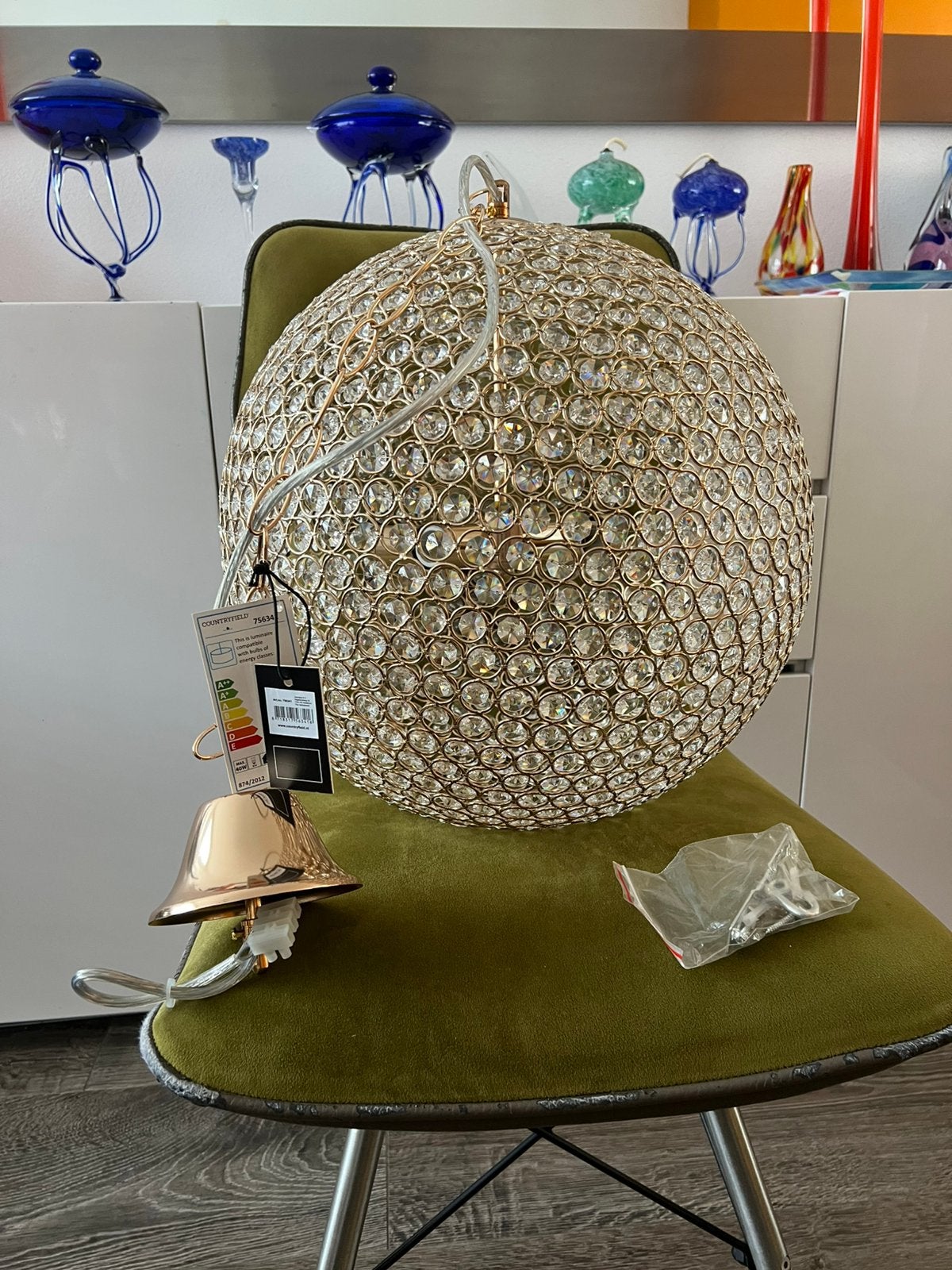 3 x prachtig luxe hanglampen/lampen/set/ stuk, Huis en Inrichting, Ophalen, Nieuw