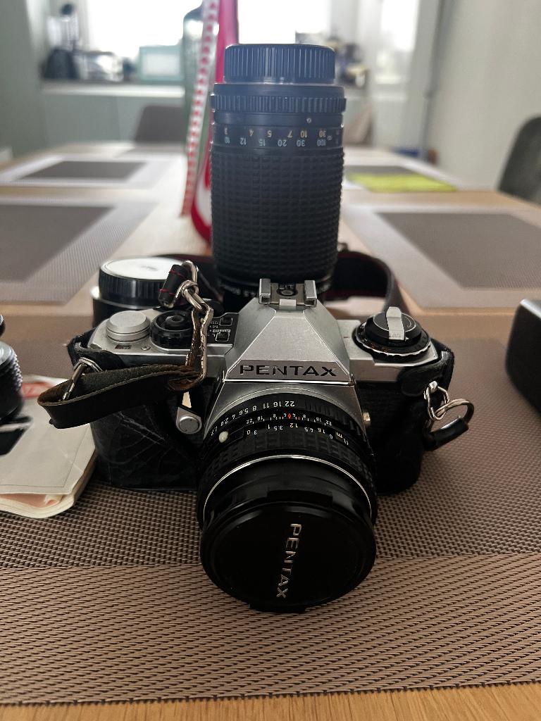 Te koop prachtige spiegelreflexcamera Pentax ME SUPER, Ophalen, Gebruikt, Compact, Pentax