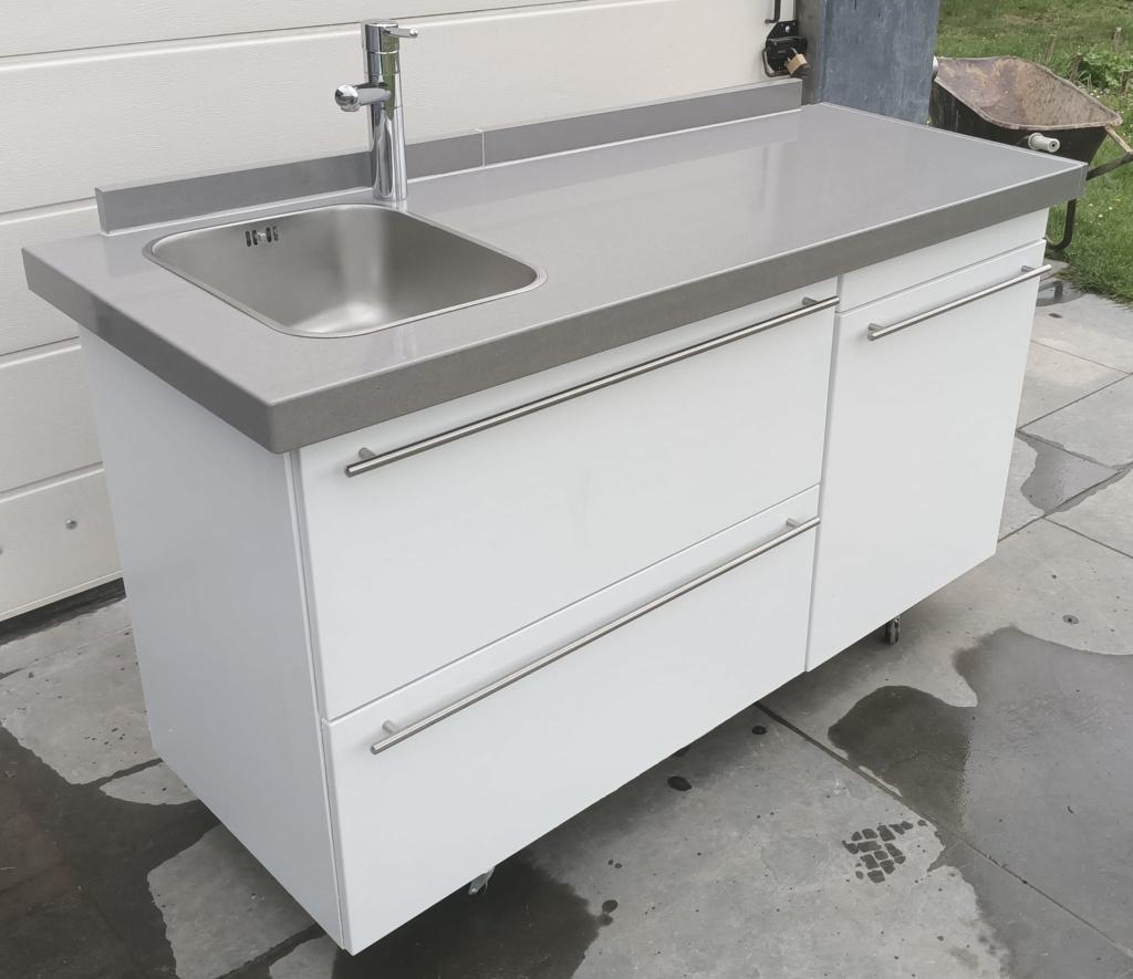 keuken,buitenkeuken,kitchenette,pantry, graniet aanrechtblad, Ophalen, Houtskool, Vrijstaand, Handgemaakt