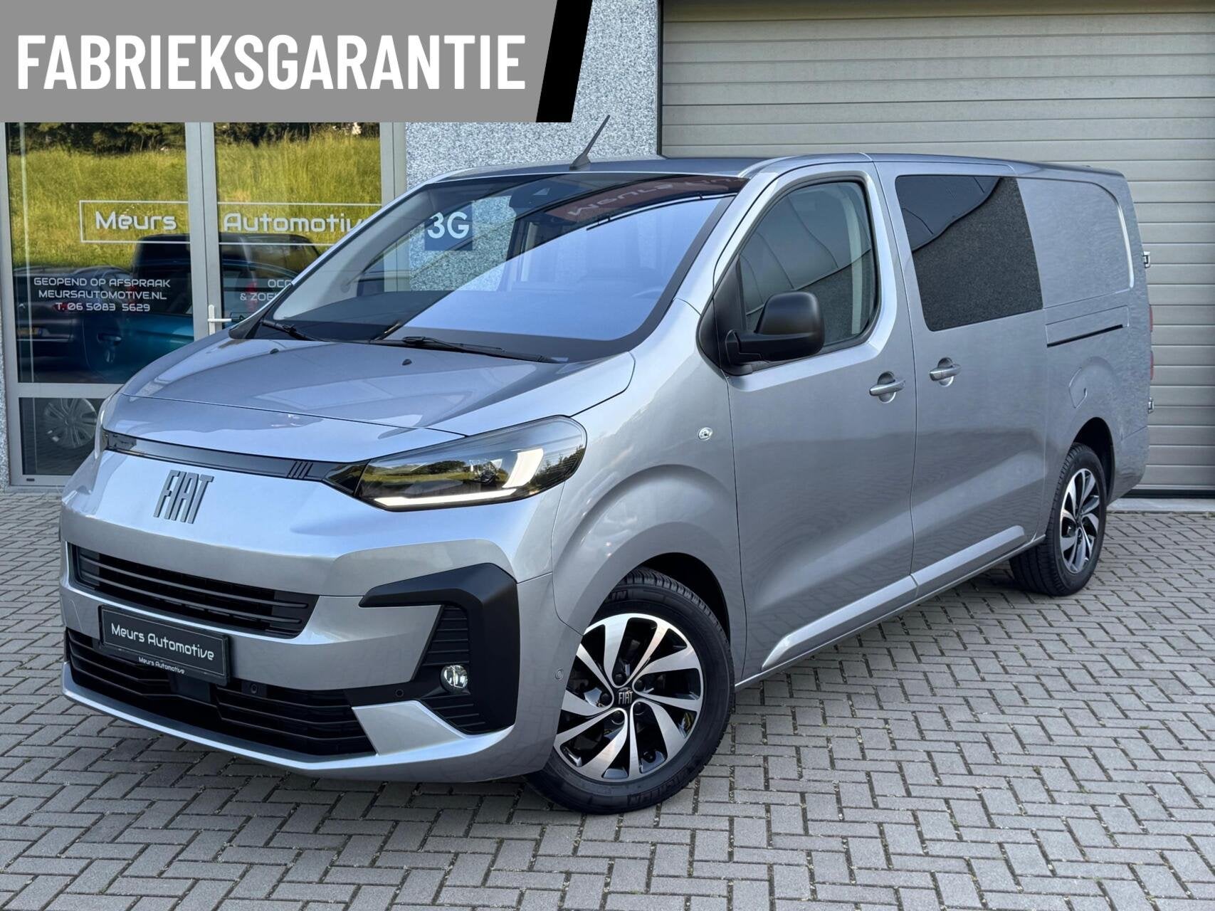 Fiat Scudo 2.0 180 S&S L3 DC Leder/ACC/Full options/Garantie, Gebruikt, Zwart, 4 cilinders, Automatische klimaatregeling