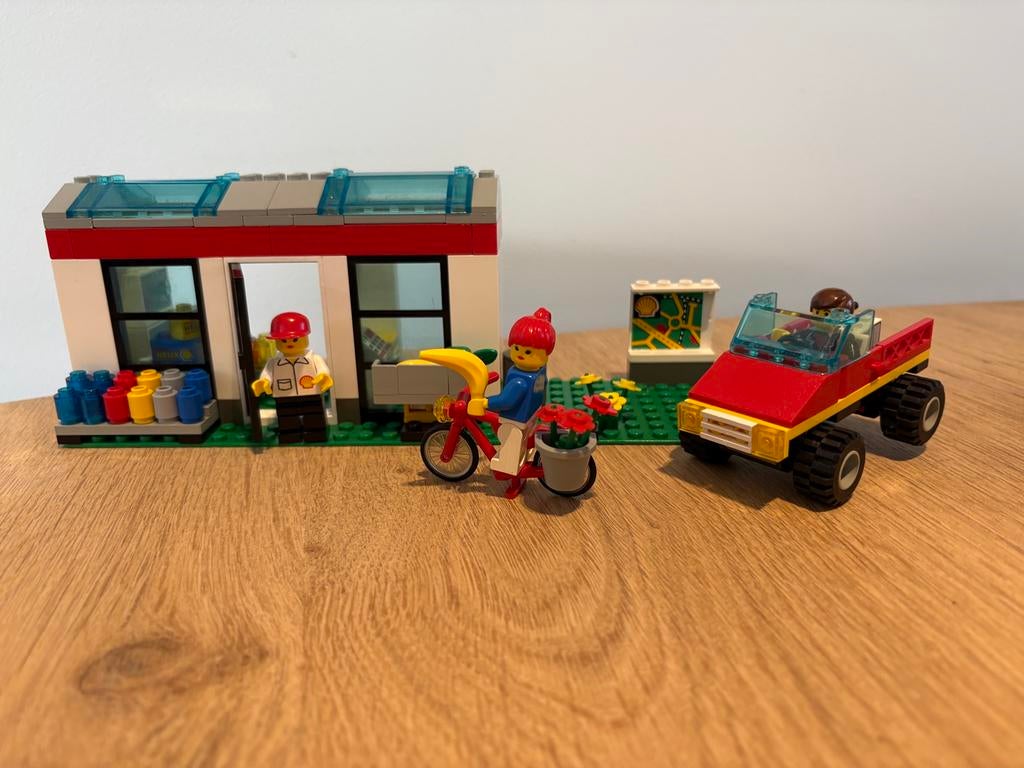 Lego 1254 shell select shop met instructie, Kinderen en Baby's, Speelgoed | Duplo en Lego, Compleet, Overige thema's, Lego, Ophalen of Verzenden