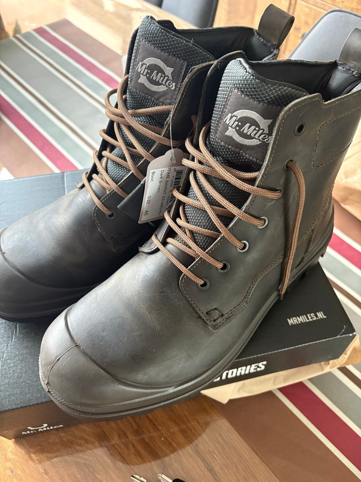 Mr. Miles Time Bandit S3-HRO-HI-CI-SRC Veiligheidslaarzen, Verzenden, Nieuw, Bruin, Boots