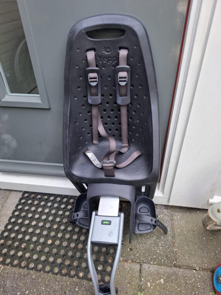 Yepp Kinderfietszitje Achter ZGAN tot 6 jaar, Achterzitje, Voetsteuntjes, Yepp, 22 t/m 36 kg