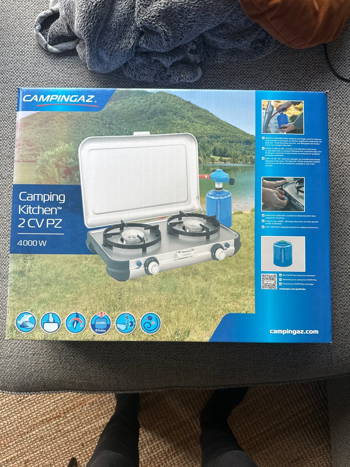 Campingaz Camping Kitchen 2 CV PZ - Draagbaar Gasfornuis, Ophalen, Nieuw