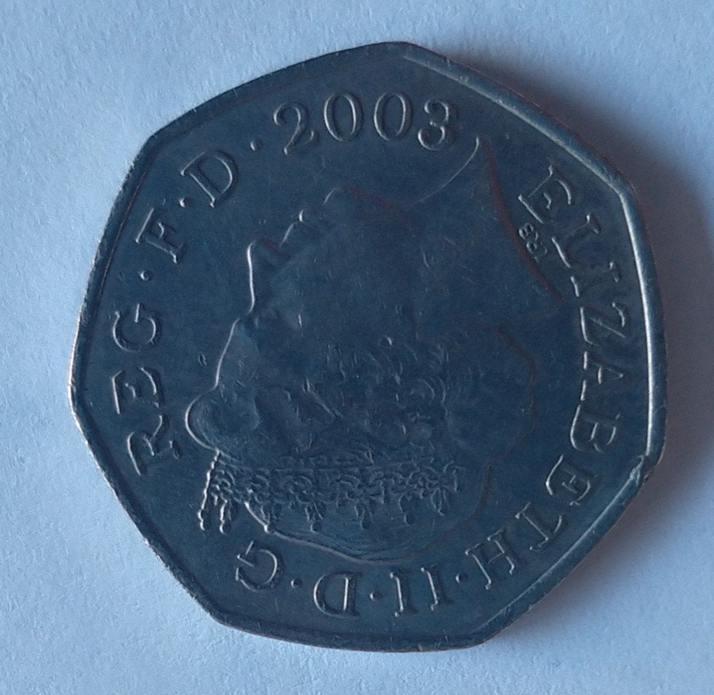 50 pence 2003,  volgnr 165, Ophalen of Verzenden, Overige landen, Losse munt