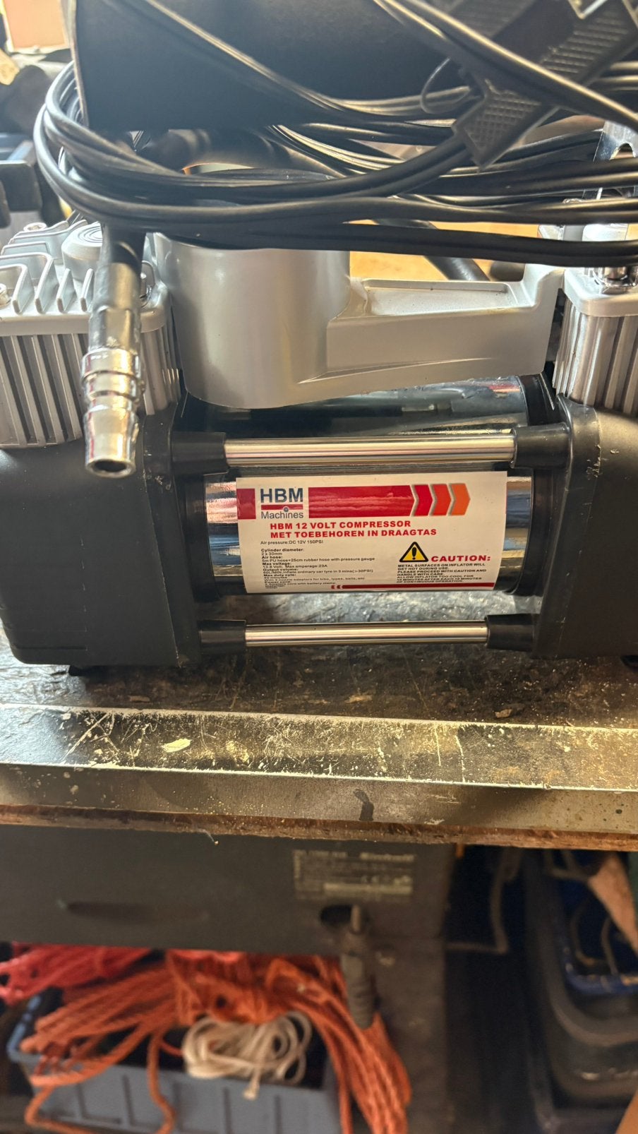 12 volt compressor, Ophalen, 6 tot 10 bar, Nieuw, Minder dan 200 liter/min