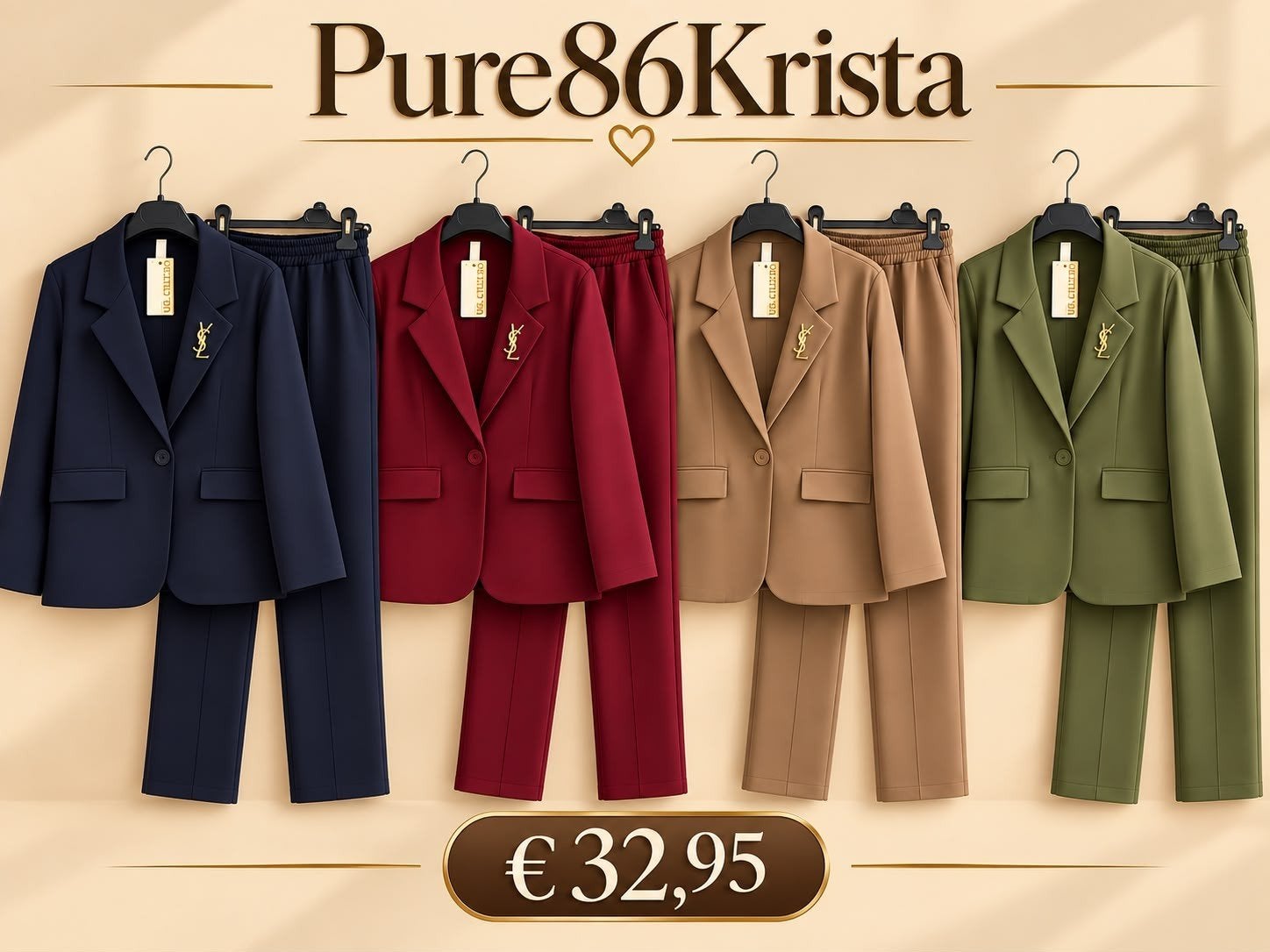Blazer pak YS one size 36-42 - 4 kleuren, Maat 38/40 (M), Kostuum of Pak, Hindersstraat, Ophalen of Verzenden
