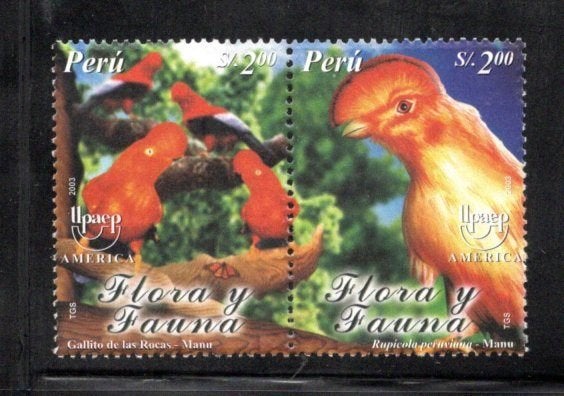 VOGELS POSTFRISSE ZEGELS. Jaar 2003; peru, Ophalen of Verzenden, Postfris, Dier of Natuur