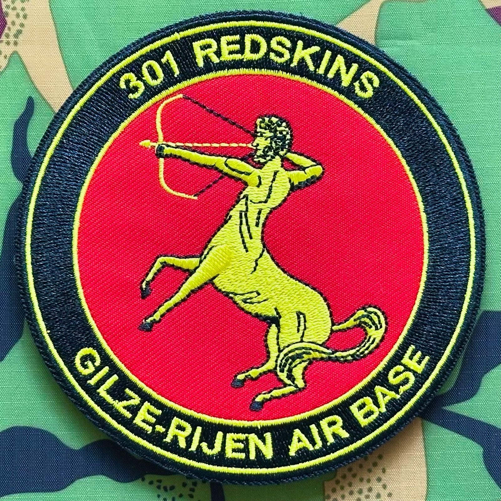 Patch RNLAF 301 SQN, Ophalen of Verzenden, Luchtmacht, Nederland, Embleem of Badge