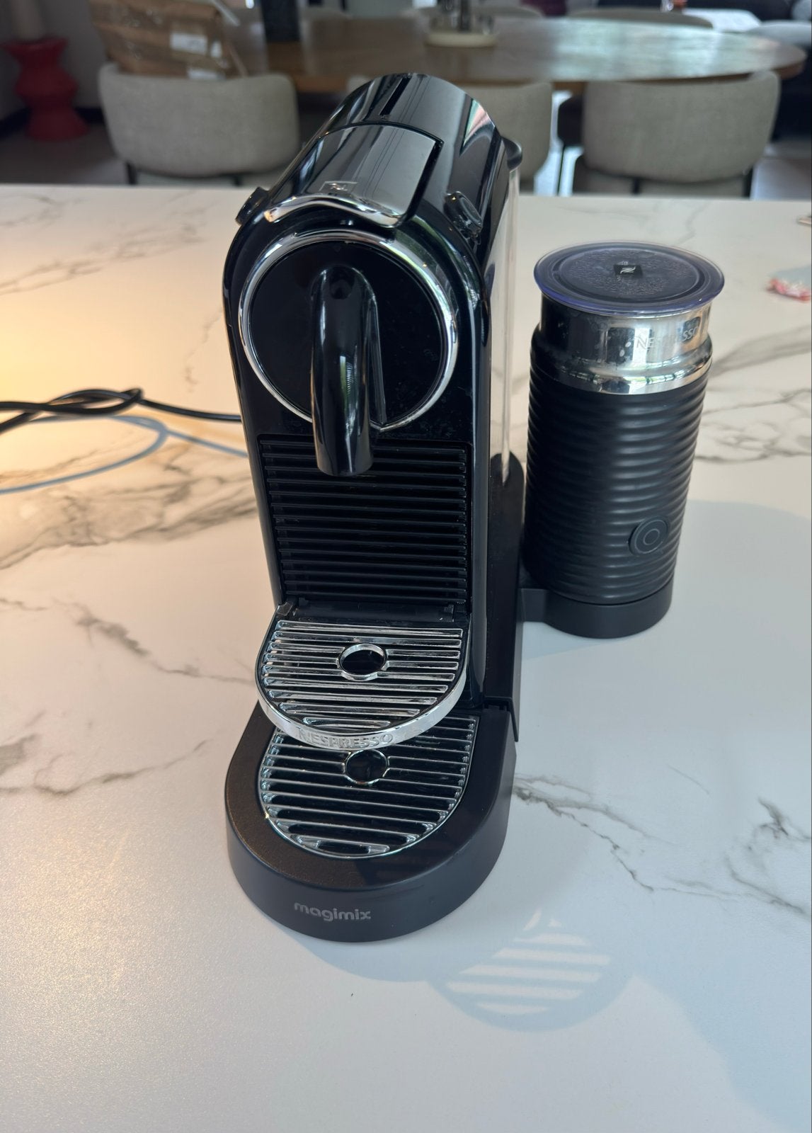 Nespresso Magimix -Zie beschrijving-  met melkopschuimer, Koffiemachine, Ophalen of Verzenden, 1 kopje, Niet werkend
