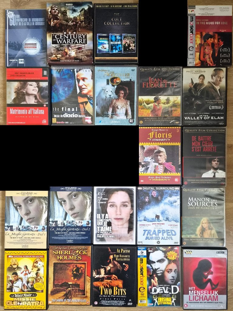 Partij van 21 DVD's (Films & Documentaires), Cd's en Dvd's, Alle leeftijden, Ophalen of Verzenden, Zo goed als nieuw
