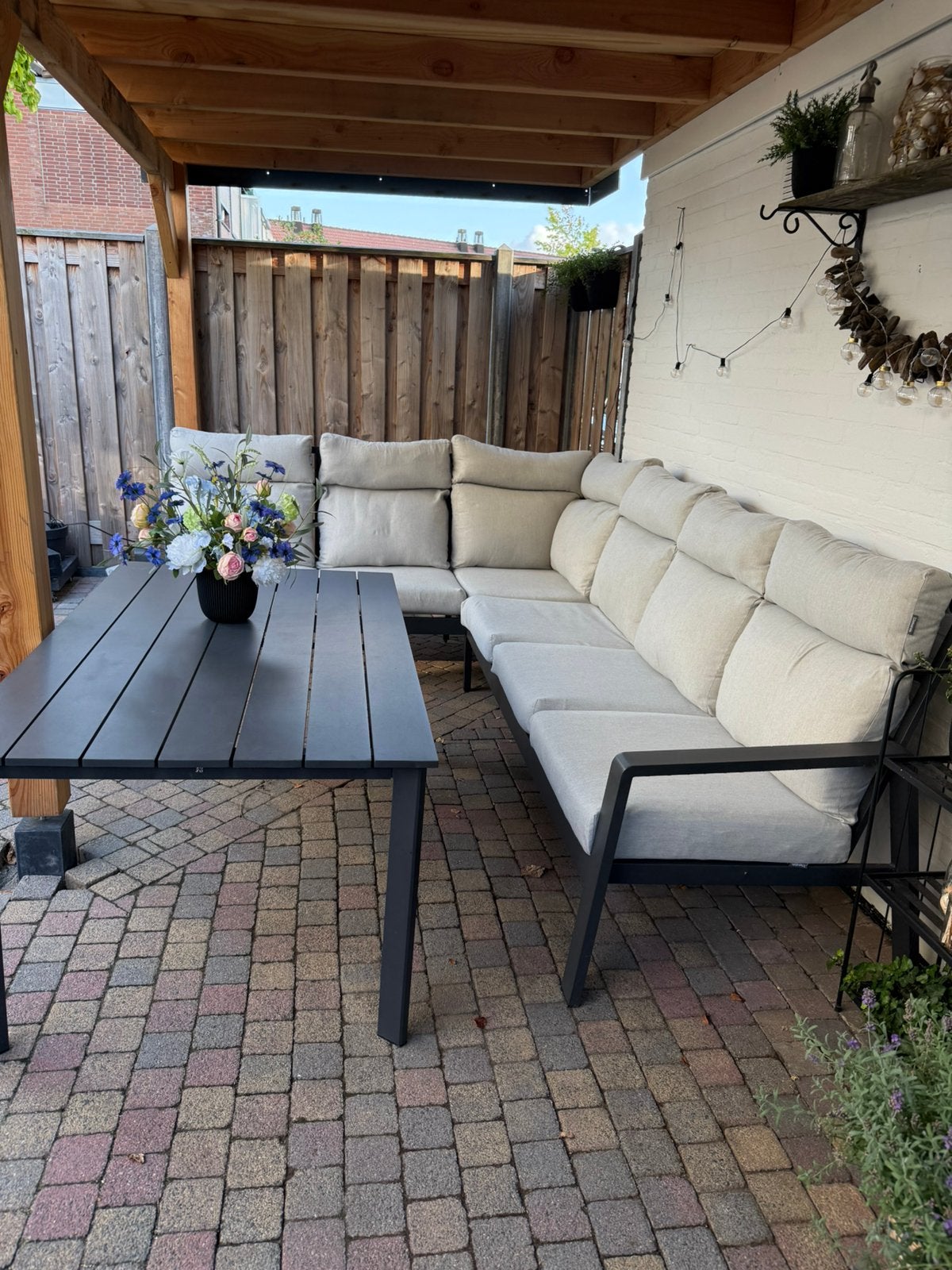 Aluminium tuinset intratuin, Ophalen, Zo goed als nieuw, Aluminium