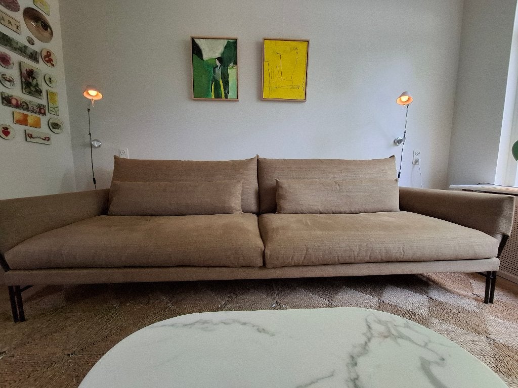 Heerlijke design lounge bank te koop, Ophalen, Gebruikt, Driepersoons, Modern/Lounge