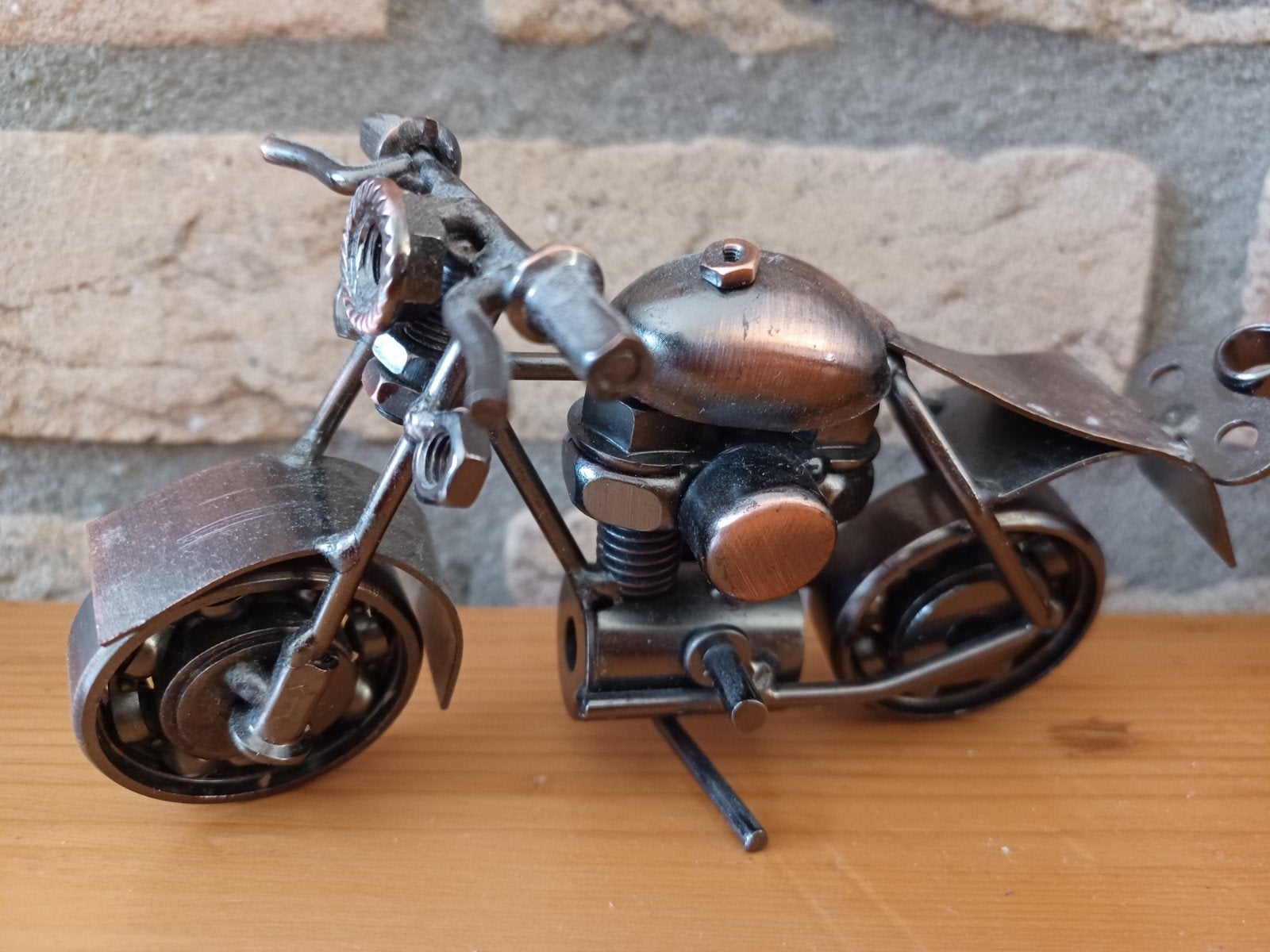 Metalen Motorfiets Model - Handgemaakt Kunstwerk, Hobby en Vrije tijd, Overige merken, 1:32 tot 1:50, Overige typen, Ophalen of Verzenden