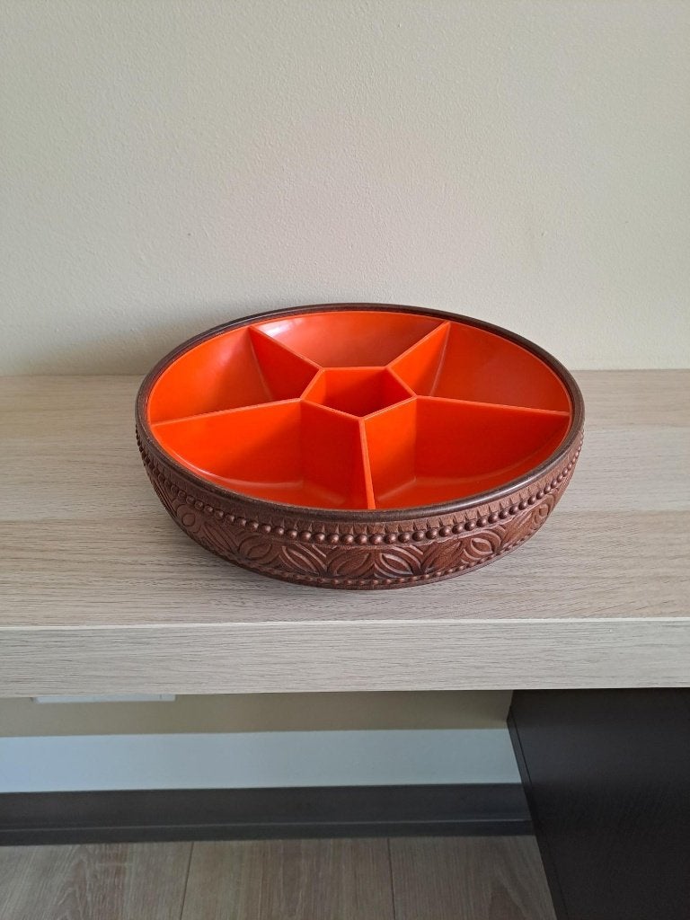 Vintage kunststof Emsa snackschaal jaren 70, Verzamelen, Retro, Ophalen of Verzenden, Overige typen