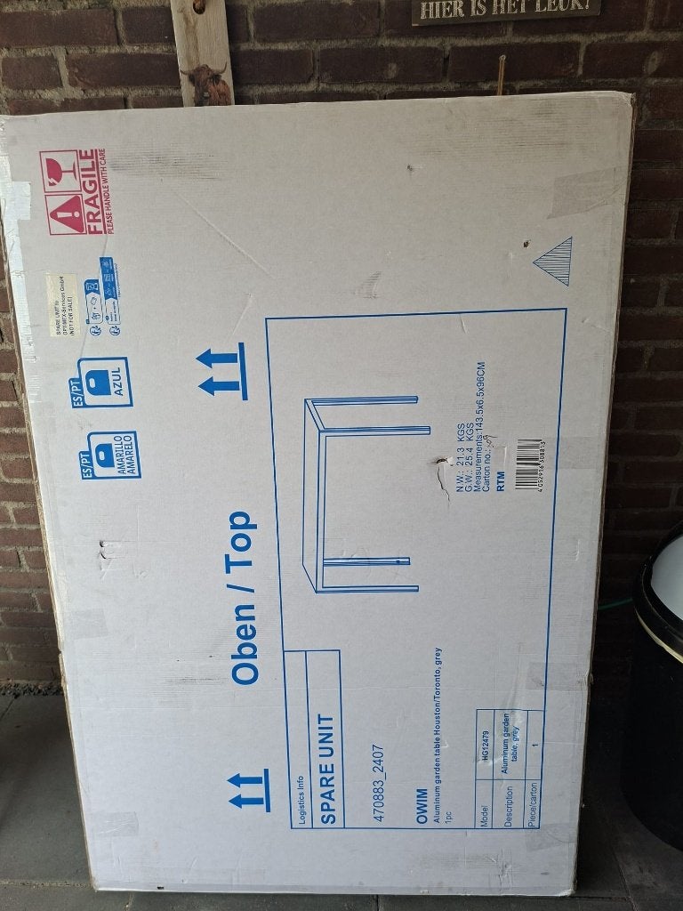 Tuin tafel nieuw
