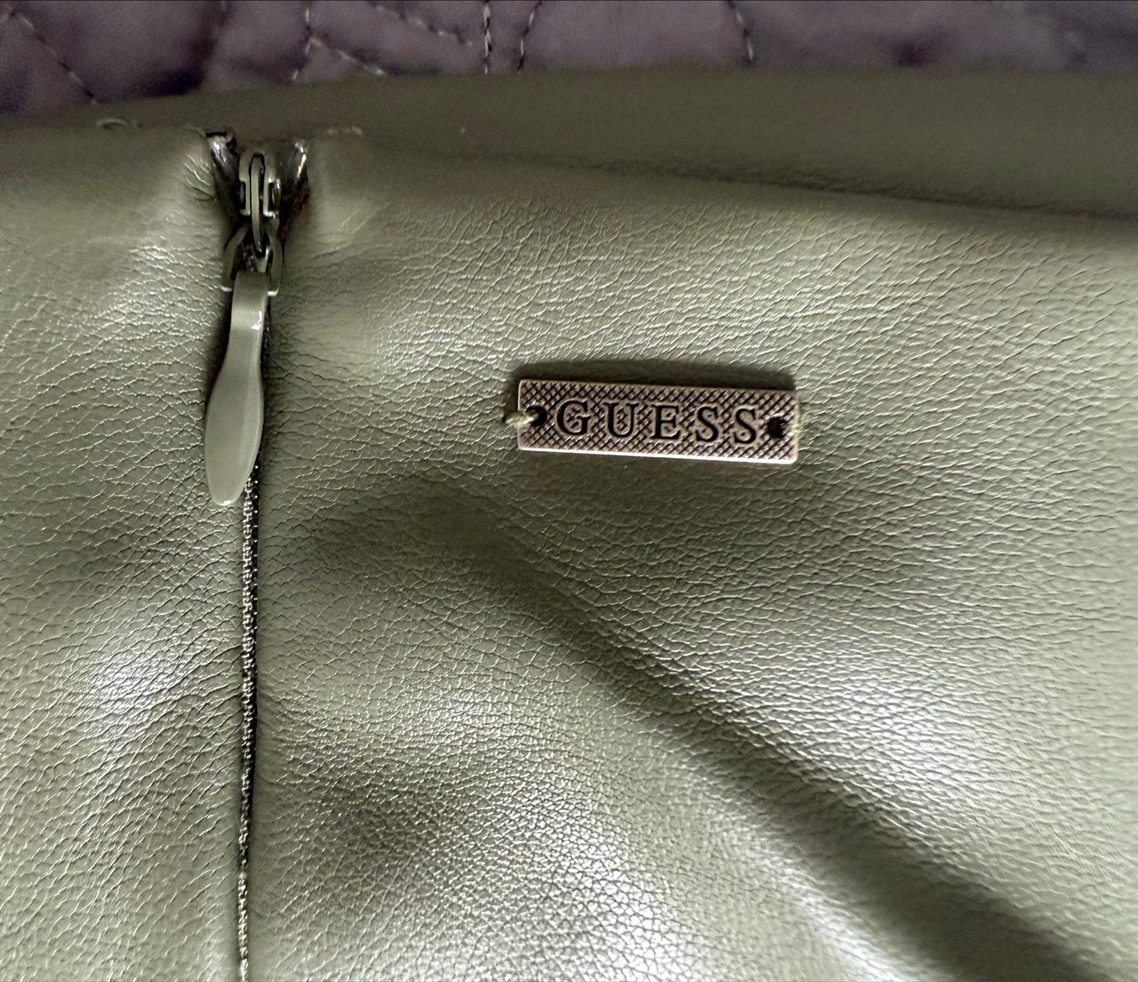 Guess Groene Faux Leren Minirok met Knoopdetail, Maat 38/40 (M), Ophalen of Verzenden, Zo goed als nieuw, Boven de knie