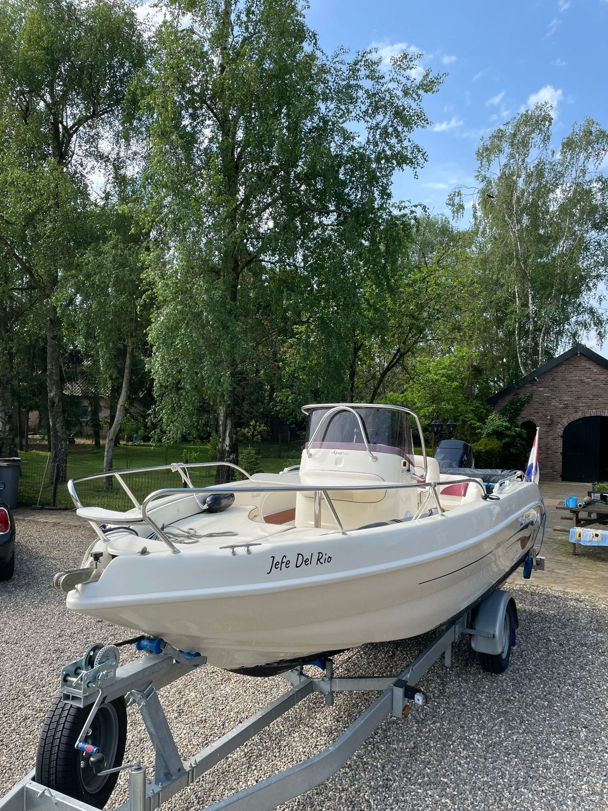 Consoleboot T.A.Mare 580 / 100pk, Watersport en Boten, Vis- en Consoleboten, 70 pk of meer, Overige merken, Gebruikt, Elektrische start