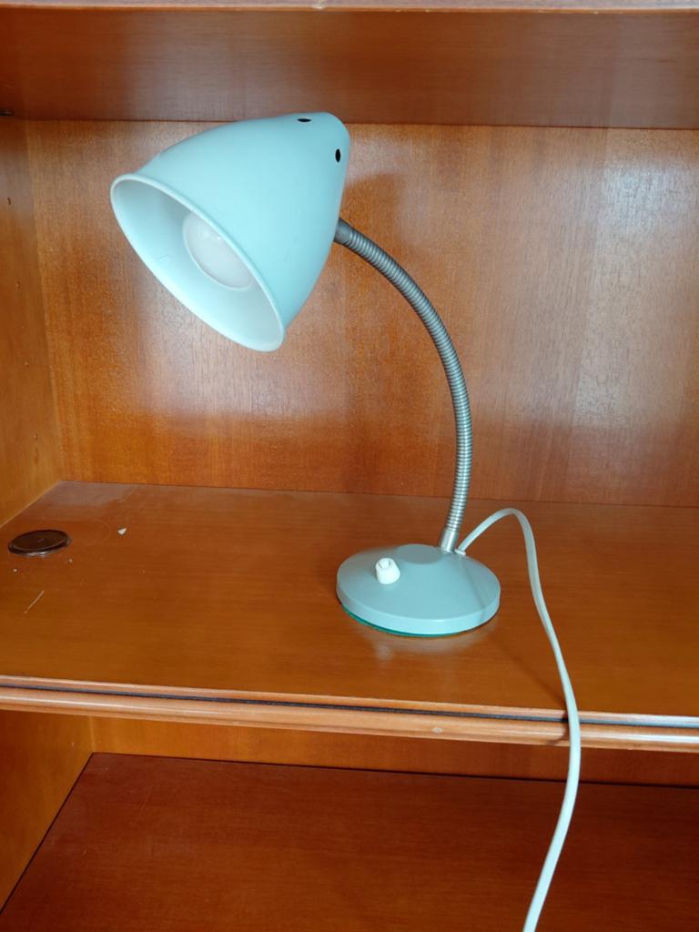 Vintage Hala Ukkie bureaulamp - Mintgroen, Ophalen of Verzenden, Gebruikt, Metaal
