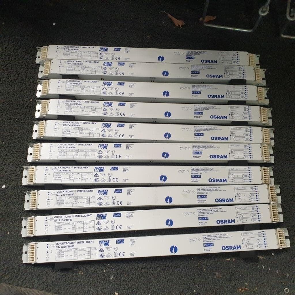 9X VOORSCHAKELAPPARAAT VSA  VOOR TL ARMATUUR  35 49 EN 80W, Ophalen, Nieuw