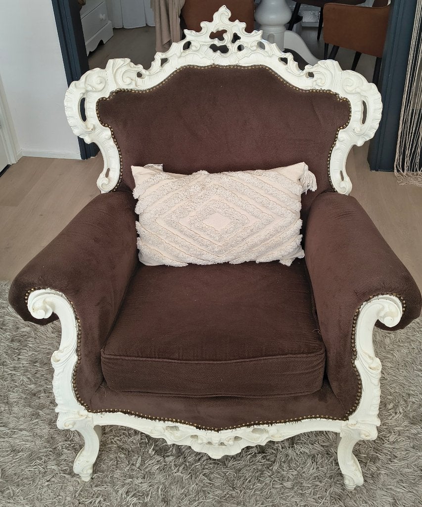 Barok fauteuil, Ophalen, Gebruikt, 75 tot 100 cm, 75 tot 100 cm