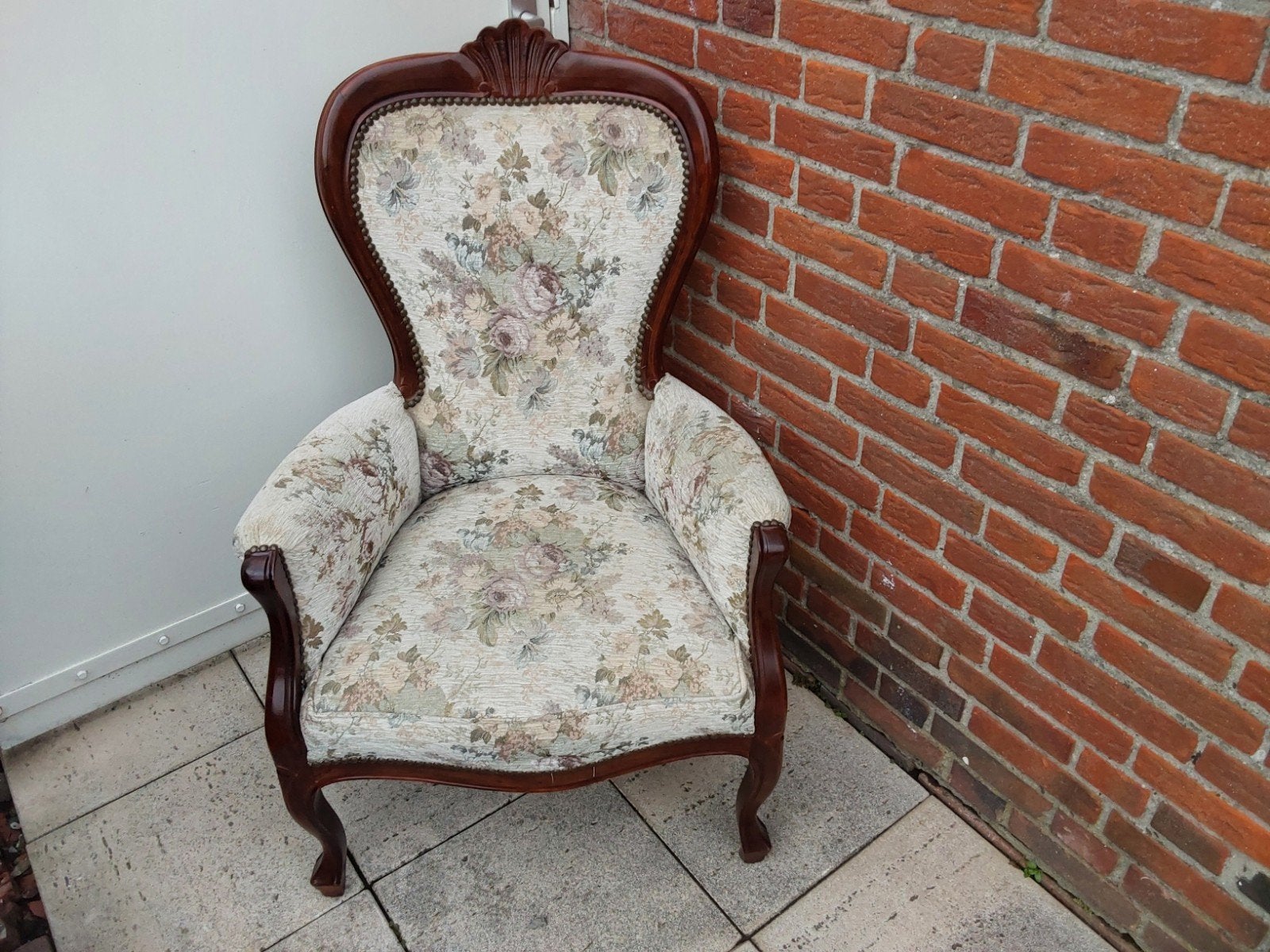Brocante fauteuil, Antiek en Kunst, Curiosa en Brocante, Ophalen
