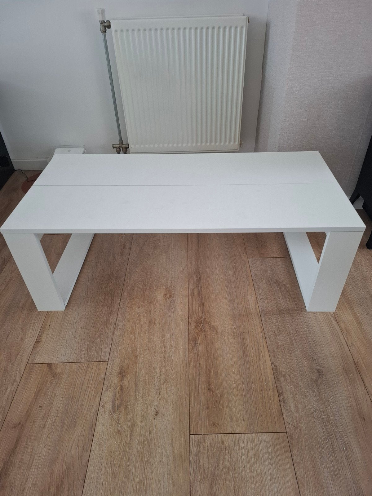 Salontafel wit, Huis en Inrichting, Tafels | Salontafels, Ophalen, Gebruikt, 100 tot 150 cm, 50 tot 100 cm
