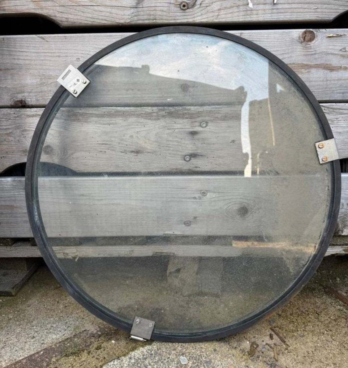 Glasplaten gebruikt rond, Ophalen