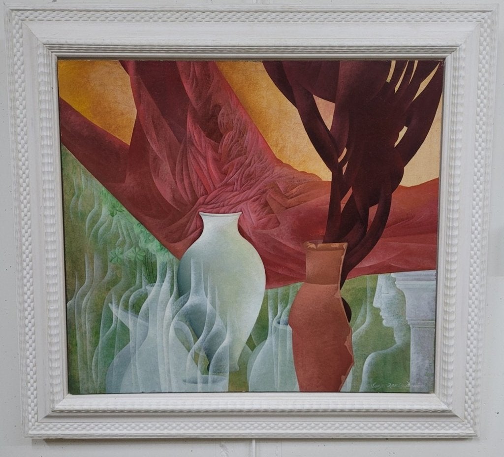 Sonja BAUTERS, Tussen breuk en herinnering, Ophalen of Verzenden, Origineel werk, Olieverf, Paneel