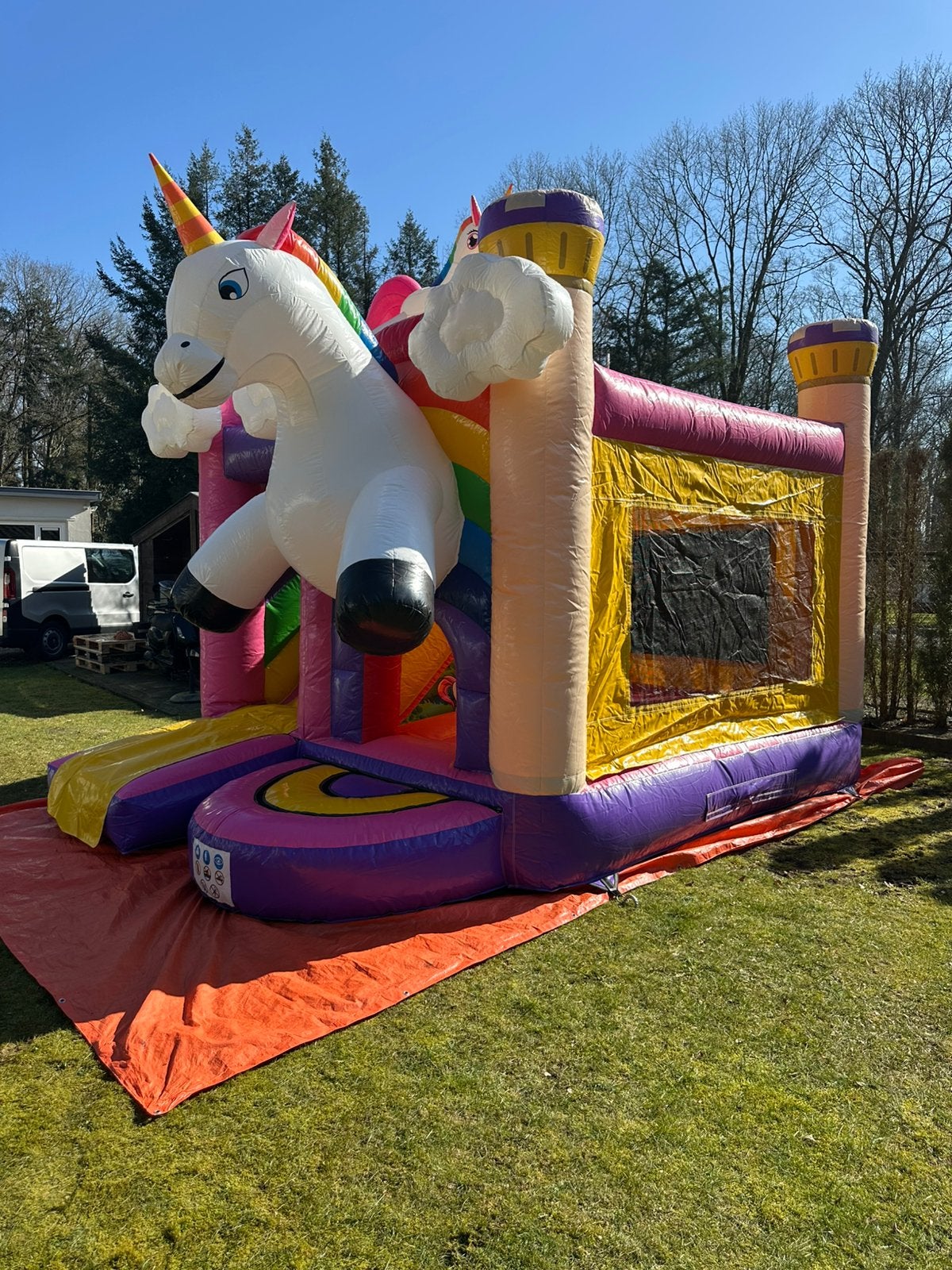 Springkussen unicorm €75, Ophalen, Nieuw, Overige