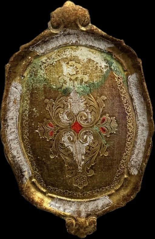 Decoratieve Barok Stijl Dienblad - Goud & Rood, Ophalen of Verzenden