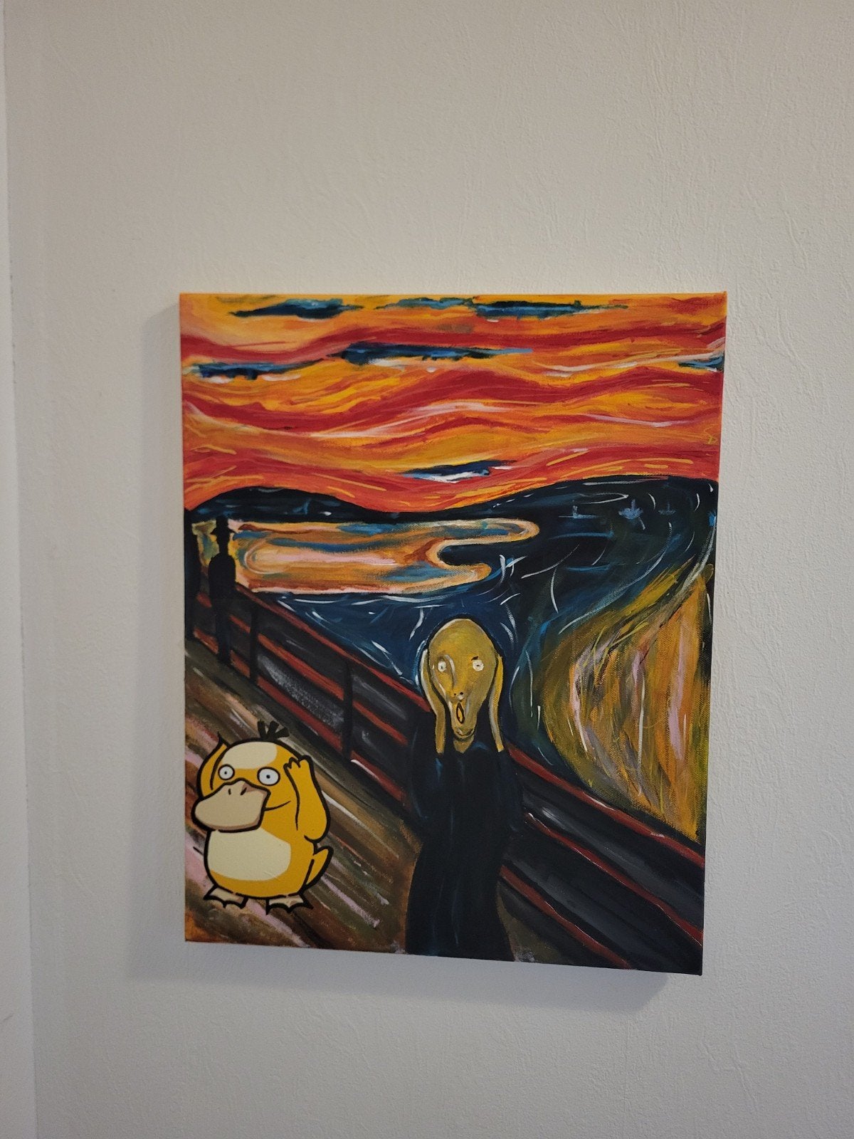 Pokemon vs Edvard Munch's canvas, Ophalen of Verzenden