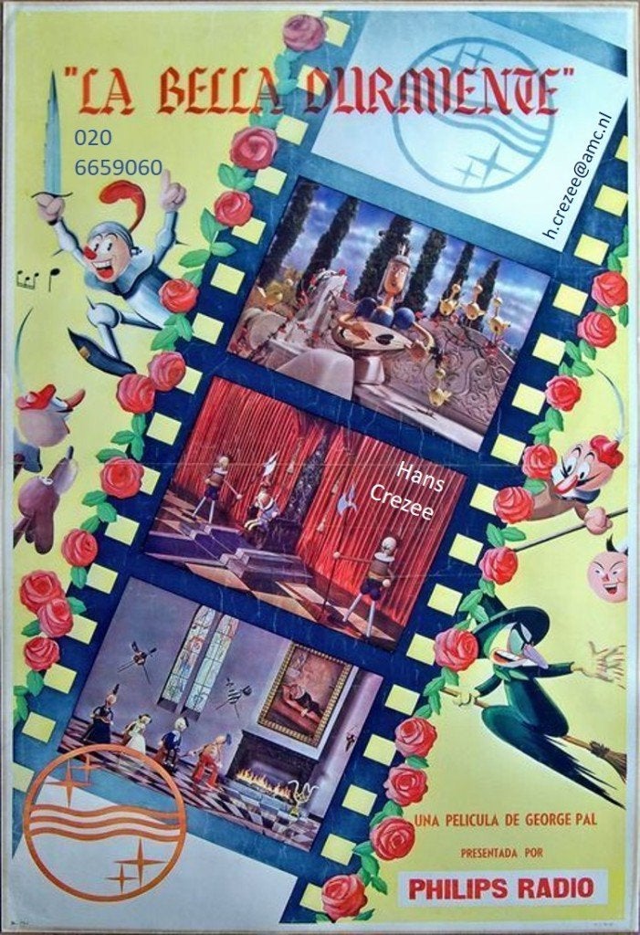 zoek affiche poster radio Philips cavalcade George Pal 1938, Ophalen of Verzenden, A1 t/m A3, Film en Tv, Rechthoekig Staand